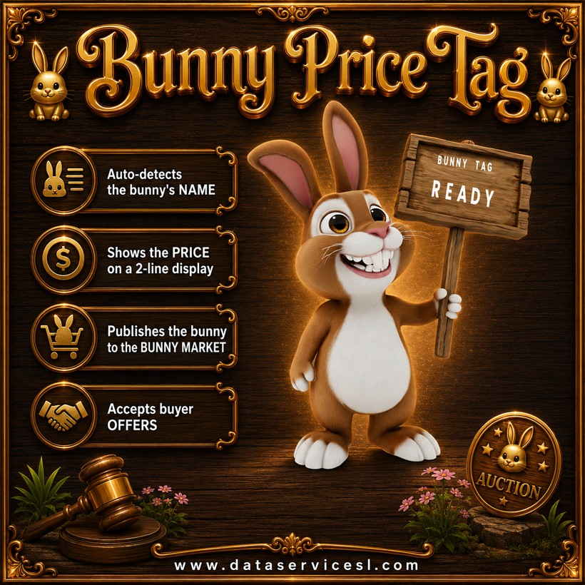 Bunny Price Tag